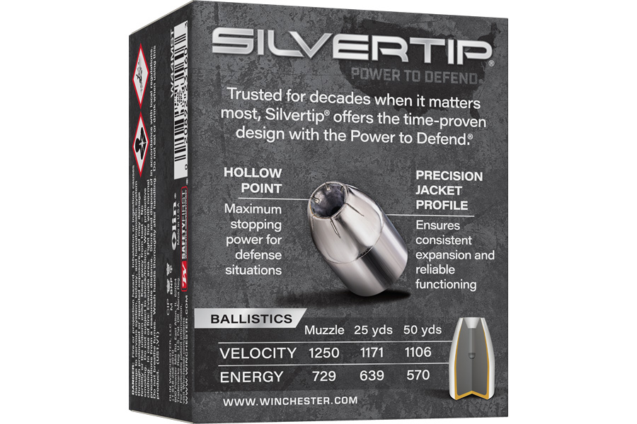 WINCHESTER AMMO 44 Rem Mag 210 gr JHP Silvertip 20/Box